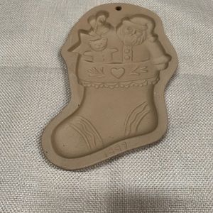 Brown Bag Cookie Co Mold 1997 “Santa’s Stocking”